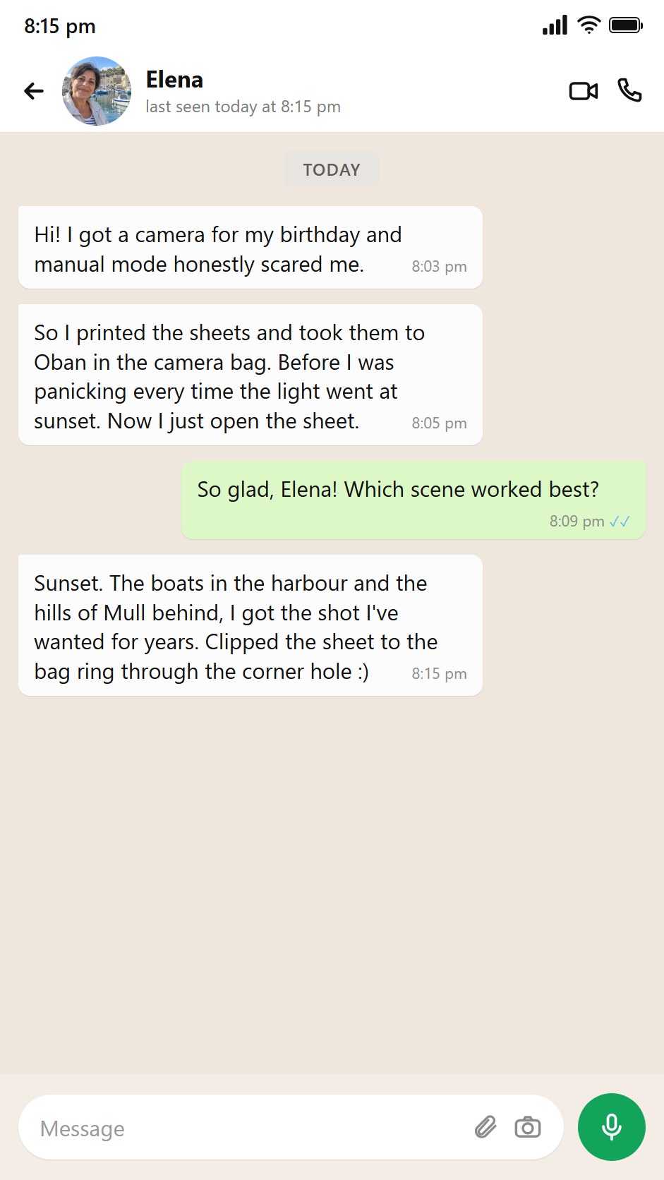 Someone printed the sheets and took them on a trip in the camera bag